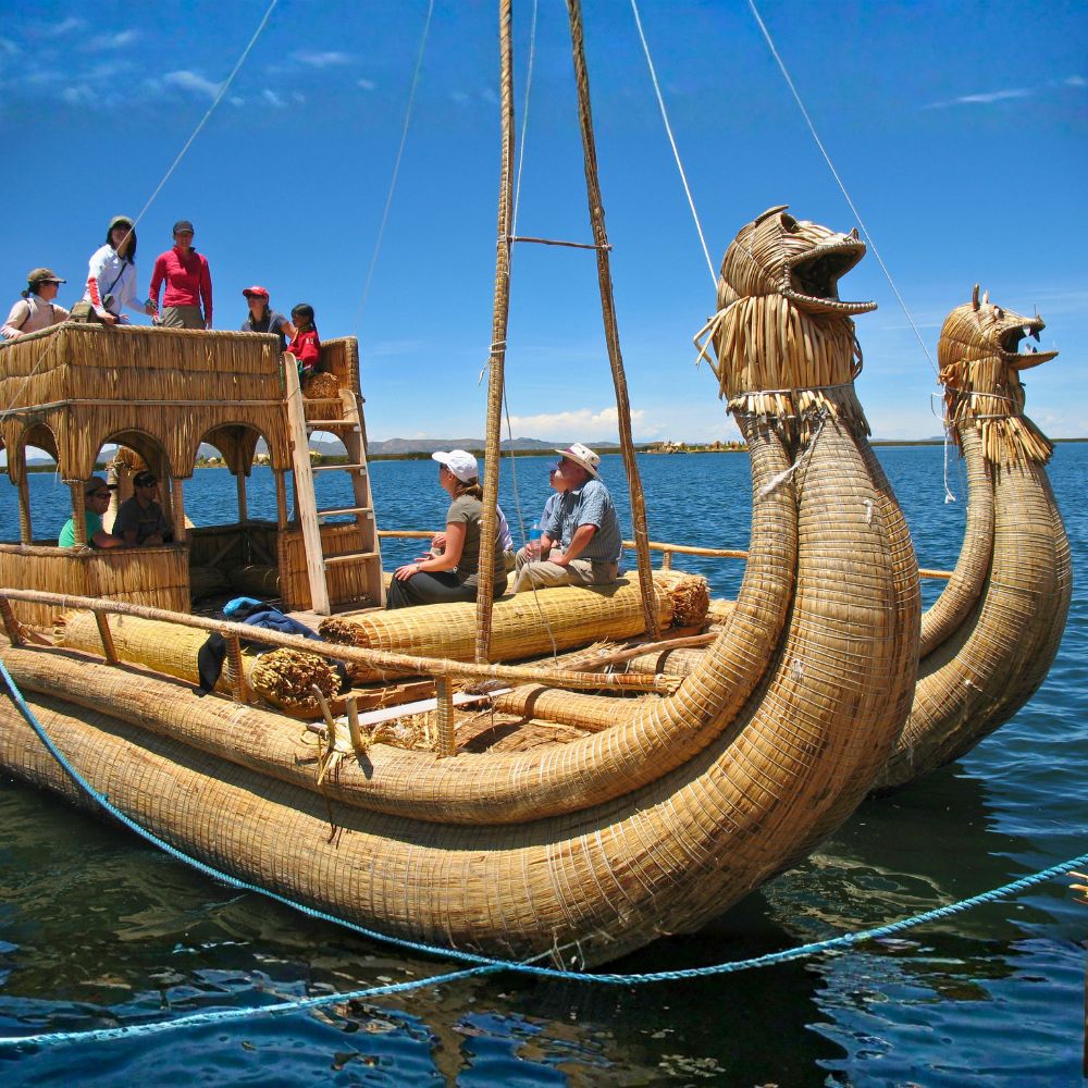 Traditionelles Schilfboot