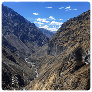 Vista panorámica del Cañón del Colca