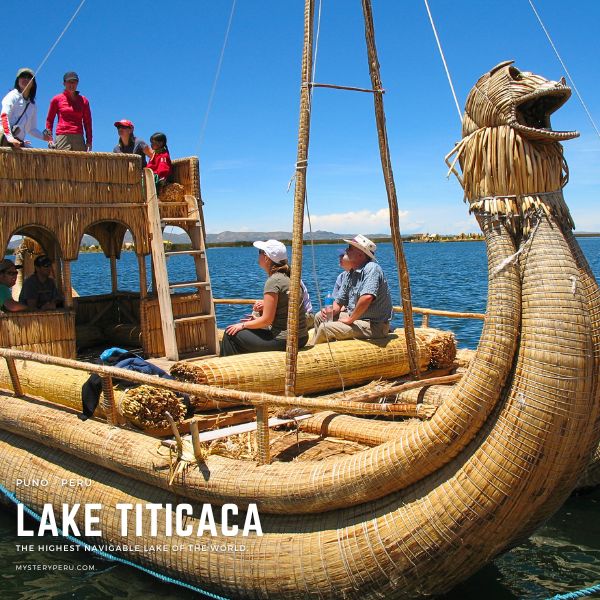 Boat tour on the Lake Titicaca.