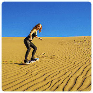 Sandboaridng at the desert of Ica Peru