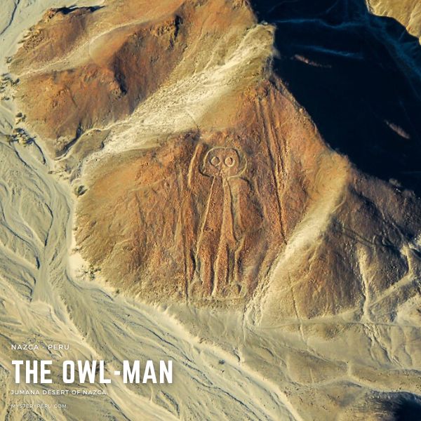 The Owl man on the Nazca Desert