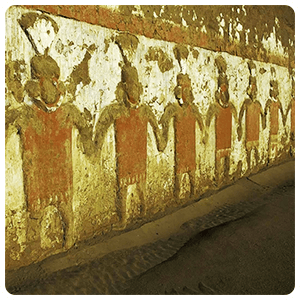 Ancient prist at Huaca El Brujo