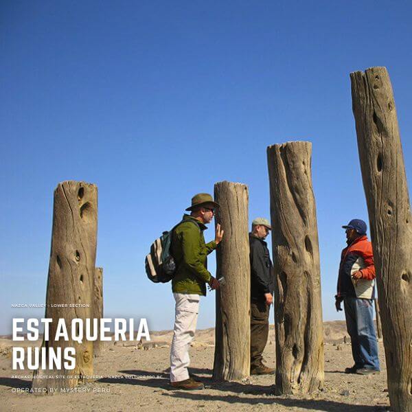Tour to the Mud City of Cahuachi and Estaqueria.