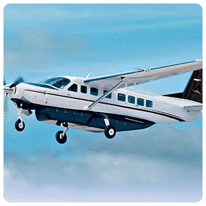 Caravan plane for the Nazca Lines Flight