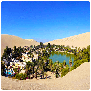 Visit to the Oasis Huacachina.