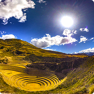 Ruins of Moray in Cusco.