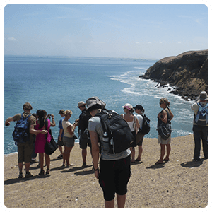 Exploring the Paracas Peninsula on foot.