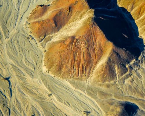 Fly over the Nazca Lines and see ancient geoglyphs.