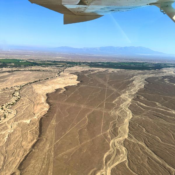 Flying tour over the Nazca Desert.