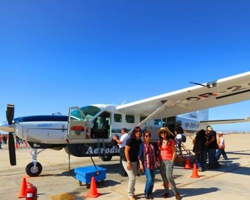Scenic flight from Pisco Airport to the mysterious Nazca Lines.