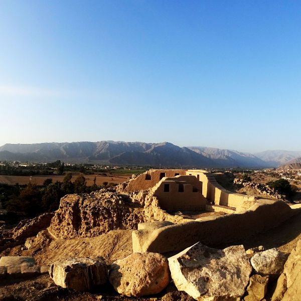 Coastal Inca Ruins of Los Paredones in the Valley of Nazca.