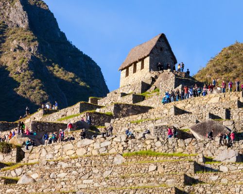 Exploring Machu Picchu’s ancient ruins on a full-day adventure.