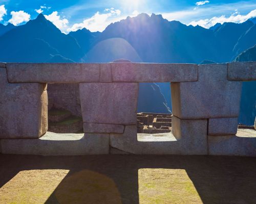 Inca architecture and stunning landscapes at Machu Picchu.