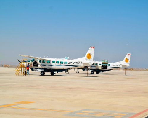 Exclusive Nazca Lines flight for cruise ship travelers.