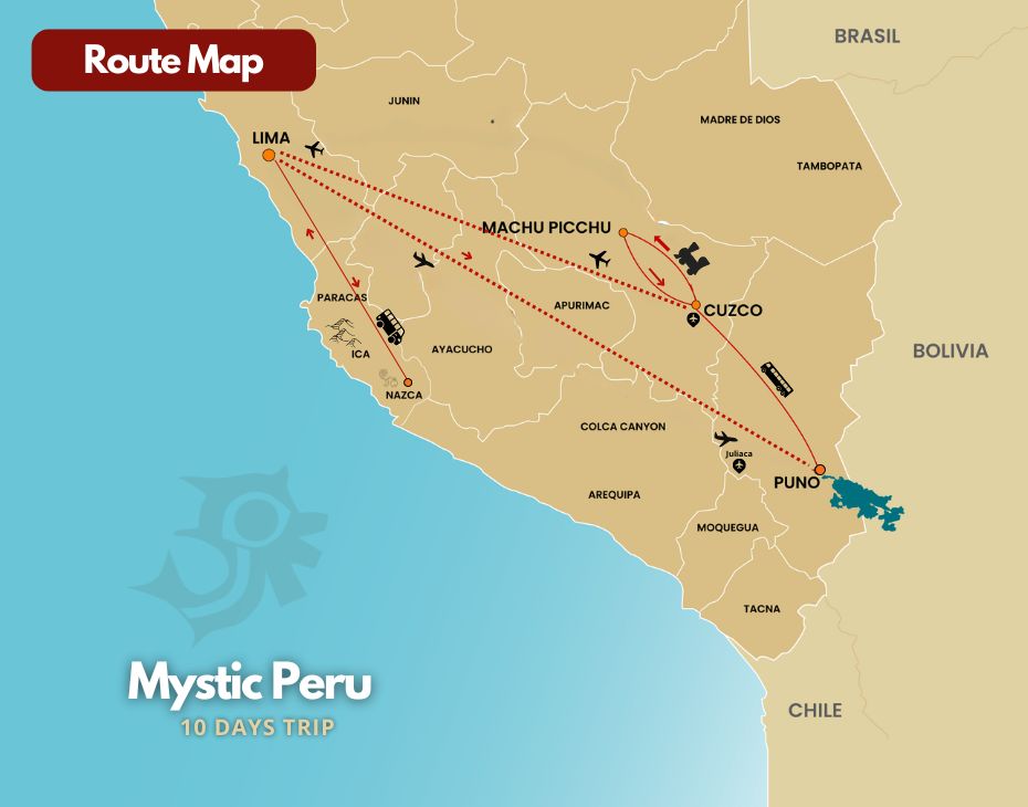 Mystic Peru Map