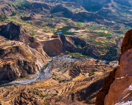 Amazing view of the Colca River during the tour.