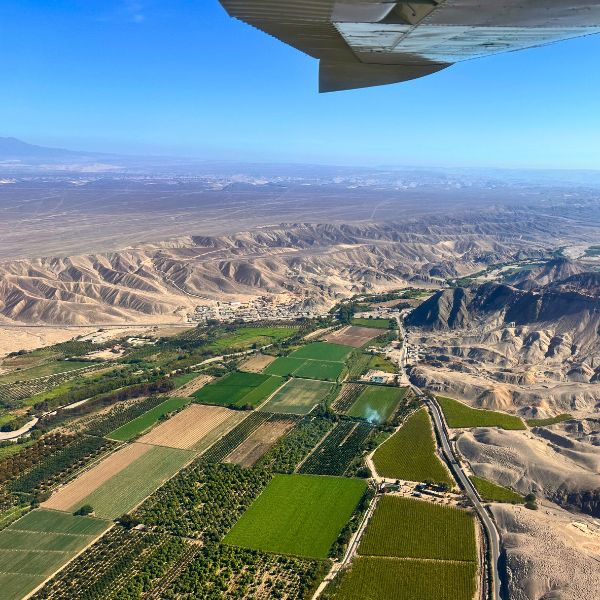 Aerial View of the Ingenio Valley of Nazca.