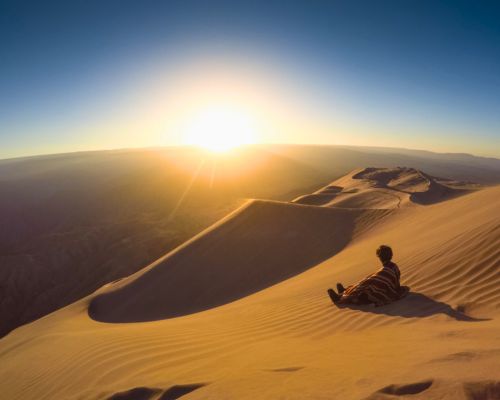 Sunrise over Cerro Blanco dune