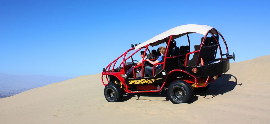 Dune Buggy Tour around the desert of Huacachina Oasis.