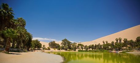 Huacachina Oasis in the Ica Region of Peru