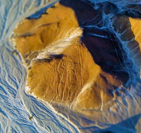 Scenic Geoglyph Aerial View