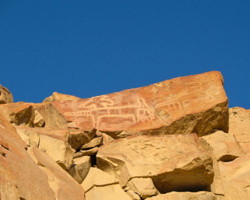Scattered Petroglyph Rocks in Chicchitara