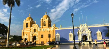Cathedral of Trujillo in front of Plaza de Armas